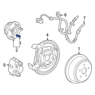 Mercury OE - Rear Wheel Lug Stud