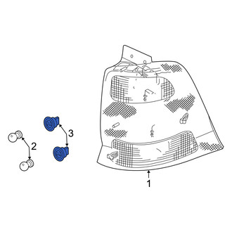 Mercury OE - Rear Tail Light Socket
