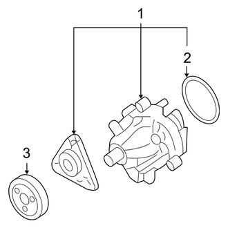 Mercury OE - Cooling - Water Pump (2.3L)