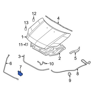Mercury OE - Front Hood Latch