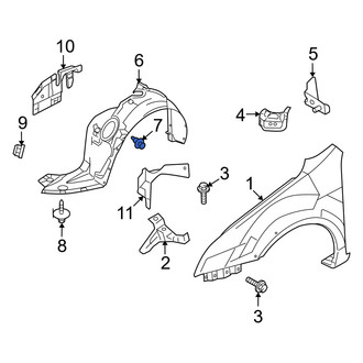 Mercury OE - Fender Liner Retainer