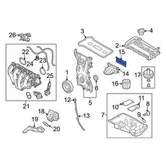 Mercury OE - Engine Oil Filter Adapter Gasket