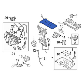 Mercury OE - Engine Valve Cover Gasket