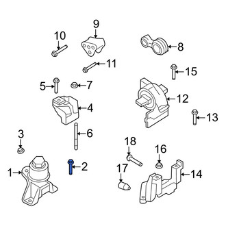 Mercury OE - Engine Mount Bolt
