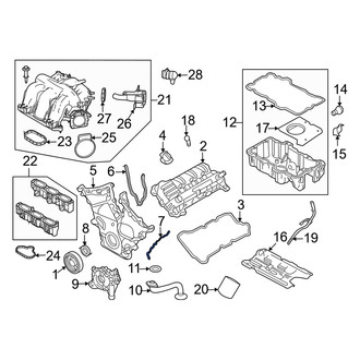 Mercury OE - Right Engine Timing Cover Gasket