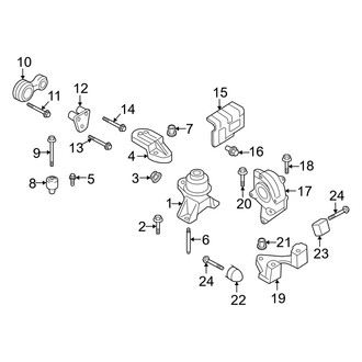 Mercury OE - Engine / Transaxle - Engine & Transmission Mounting (3.0L)