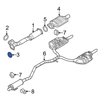 Mercury OE - Right Exhaust Crossover Gasket