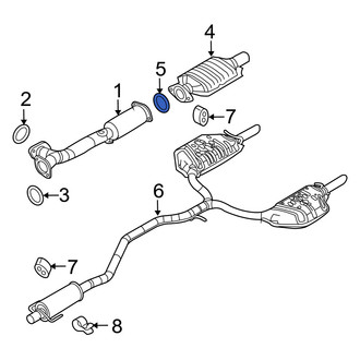 Mercury OE - Right Exhaust Crossover Gasket