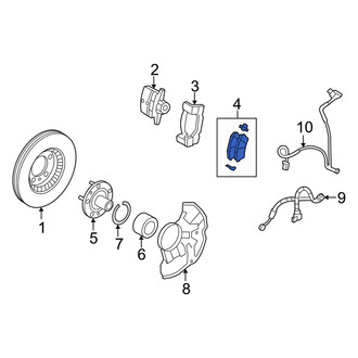Mercury OE - Front Disc Brake Pad Set
