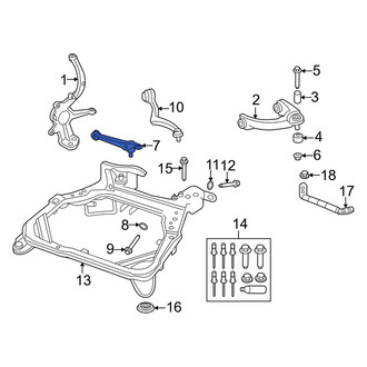 Mercury OE - Front Left Lower Rearward Suspension Control Arm