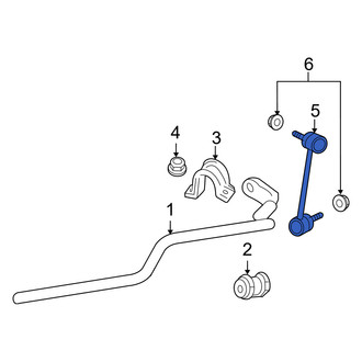 Mercury OE - Front Right Suspension Stabilizer Bar Link