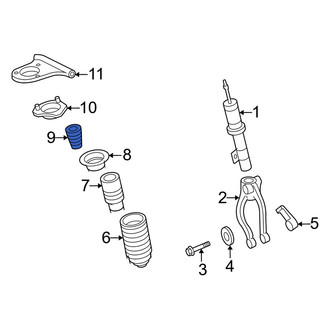 Mercury OE - Front Coil Spring Damper