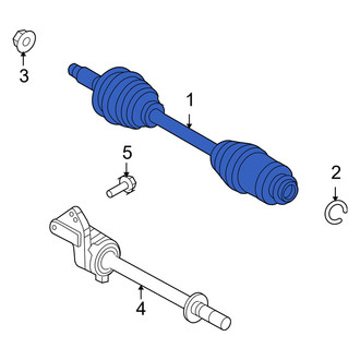Mercury OE - Front Left CV Axle Assembly