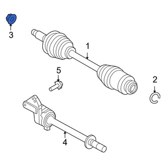 Mercury OE - Front Axle Nut