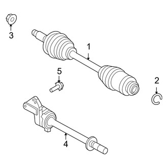 Mercury OE - Front Suspension - Drive Axles