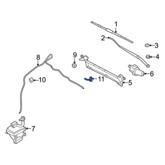 Mercury OE - Front Windshield Washer Nozzle