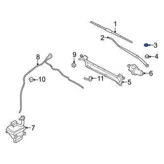 Mercury OE - Front Left Wiper Arm Cover