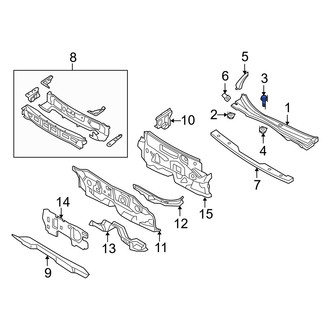 Mercury OE - Cowl Cover Bolt
