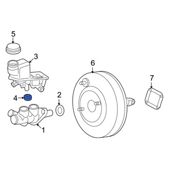 Mercury OE - Brake Master Cylinder Reservoir Gasket