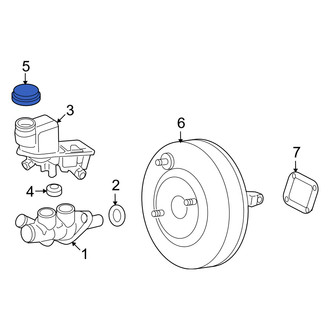 Mercury OE - Brake Master Cylinder Reservoir Cap