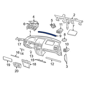 Mercury OE - Dashboard Air Vent Trim