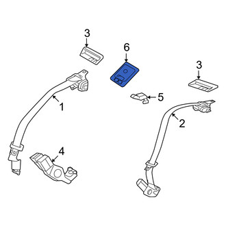 Mercury OE - Rear Seat Belt Anchor Plate Cover