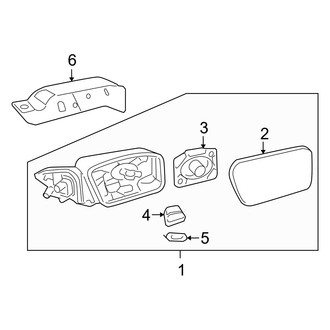 Mercury OE - Front Door - Outside Mirrors