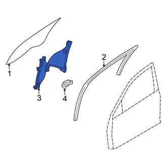 Mercury OE - Front Left Window Regulator