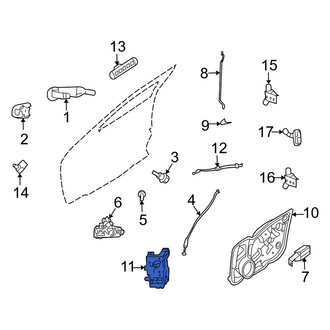 Mercury OE - Front Left Door Latch Assembly