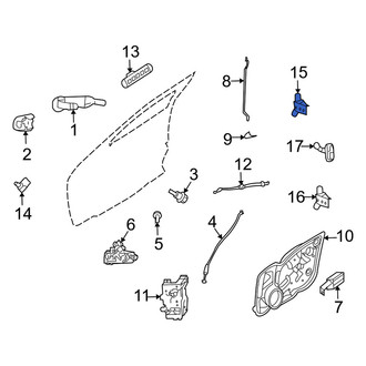 Mercury OE - Front Left Upper Door Hinge