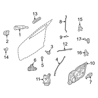 Mercury OE - Front Door - Lock & Hardware