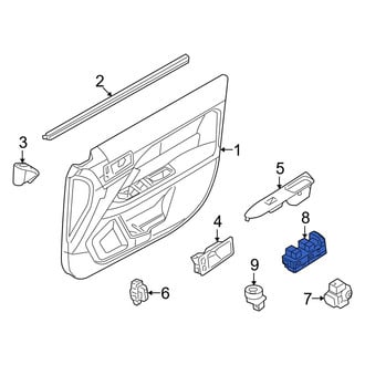 Mercury OE - Front Left Door Window Lock-Out Switch