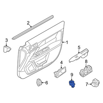 Mercury OE - Front Door Mirror Switch