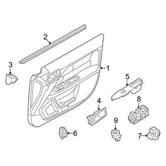Mercury OE - Front Door - Interior Trim