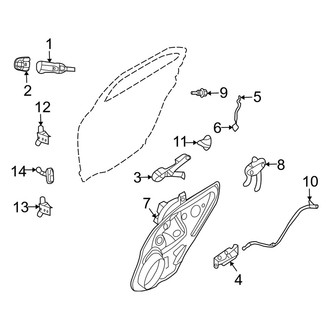 Mercury OE - Rear Door - Lock & Hardware