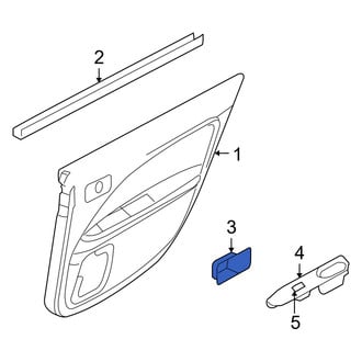 Mercury OE - Front Left Interior Door Handle Trim