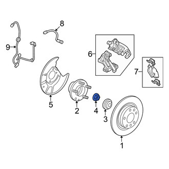 Mercury OE - Rear Axle Nut