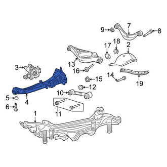 Mercury OE - Rear Left Suspension Trailing Arm