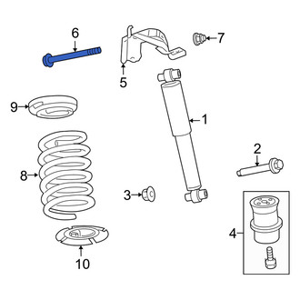 Mercury OE - Suspension Shock Absorber Bolt