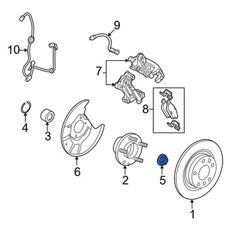 Mercury OE - Front Axle Nut