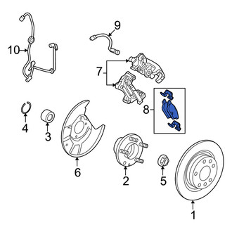 Mercury OE - Rear Disc Brake Pad Set