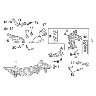 Mercury OE - Rear Upper Suspension Control Arm Bolt