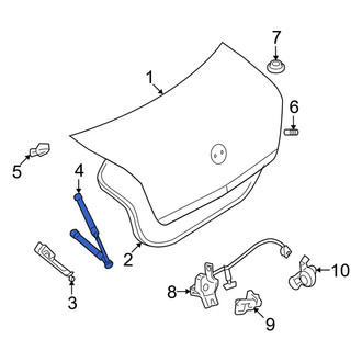 Mercury OE - Trunk Lid Lift Support