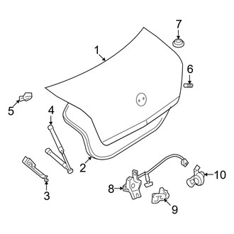 Mercury OE - Trunk Lid - Lid & Components