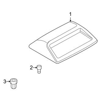 Mercury OE - Rear Lamps - High Mount Lamps (W/O Rear Spoiler)