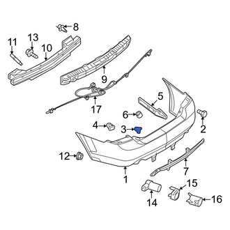 Mercury OE - Bumper Cover Retainer