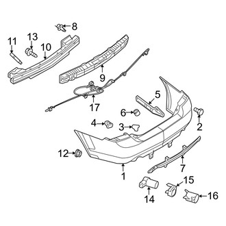 Mercury OE - Rear Bumper - Bumper & Components