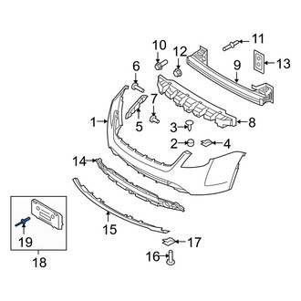 Mercury OE - Front License Plate Bracket Rivet