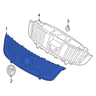 Mercury OE - Front Upper Grille
