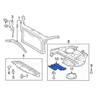 Mercury OE - Front Radiator Support Splash Shield